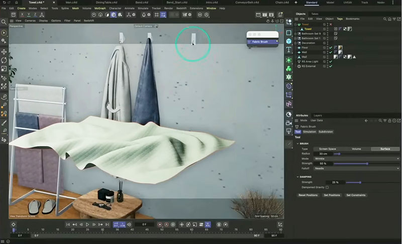 Maxon c4d fabric brushsnapshot