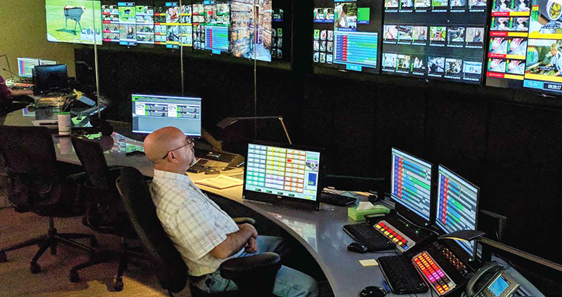 Pebble automation playout