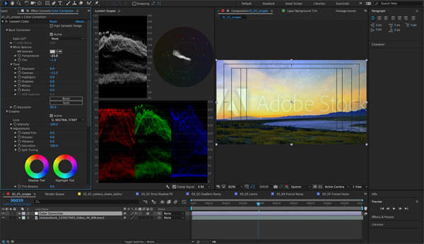 Adobe After Effects Lumetri Scopes