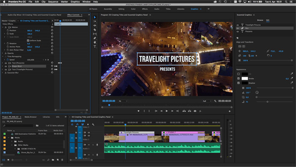 Adobe Premiere Pro Essential Graphics