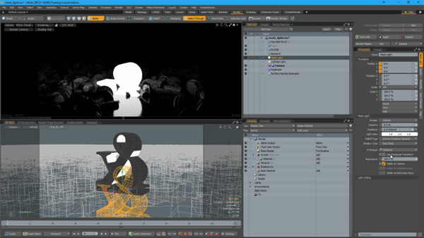 Modo 11 Mesh light source transform